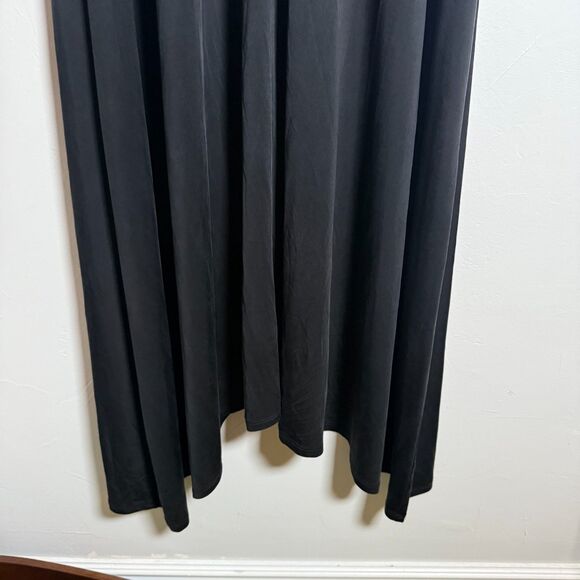 Dolan Black Maxi Dress Slinky Swing Size Large LBD - Picture 3 of 13